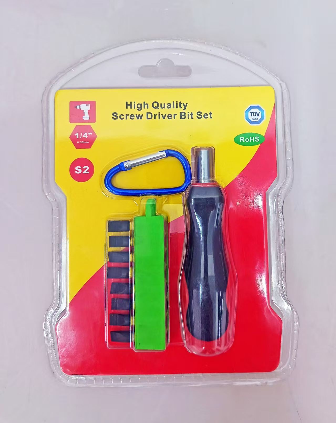 带便携登山扣 + 迷你收纳盒螺丝刀批头套