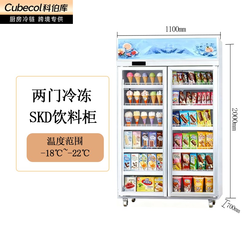 SKD冷冻展示柜（双门）